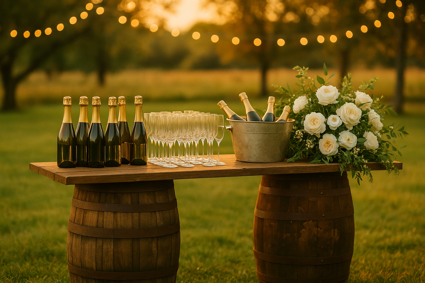 Rustic Barrel Bar for Hire