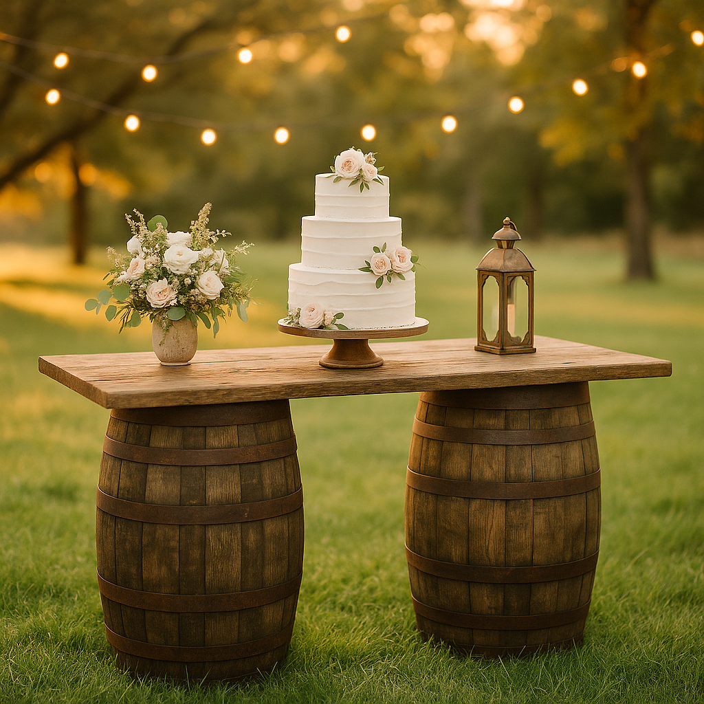 Rustic Barrel Bar for Hire